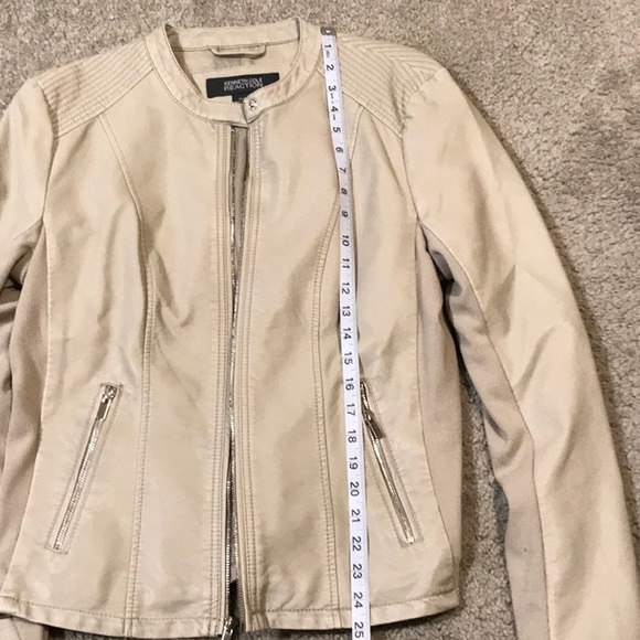 Preowned Kenneth Cole Reaction sand colored leather jacket - XL - Picture 7 of 8